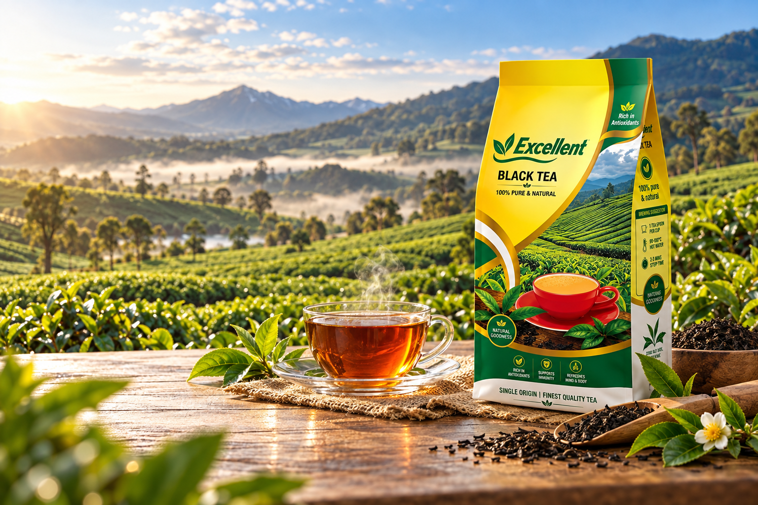 Excellent Cow Kenyan black tea origin